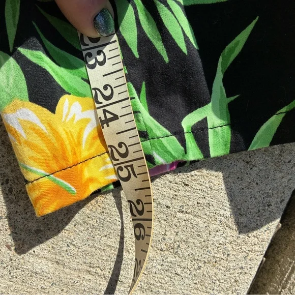 Lauren Ralph Lauren Tropical Print Plus Size Pants Size 16W - Picture 9 of 10